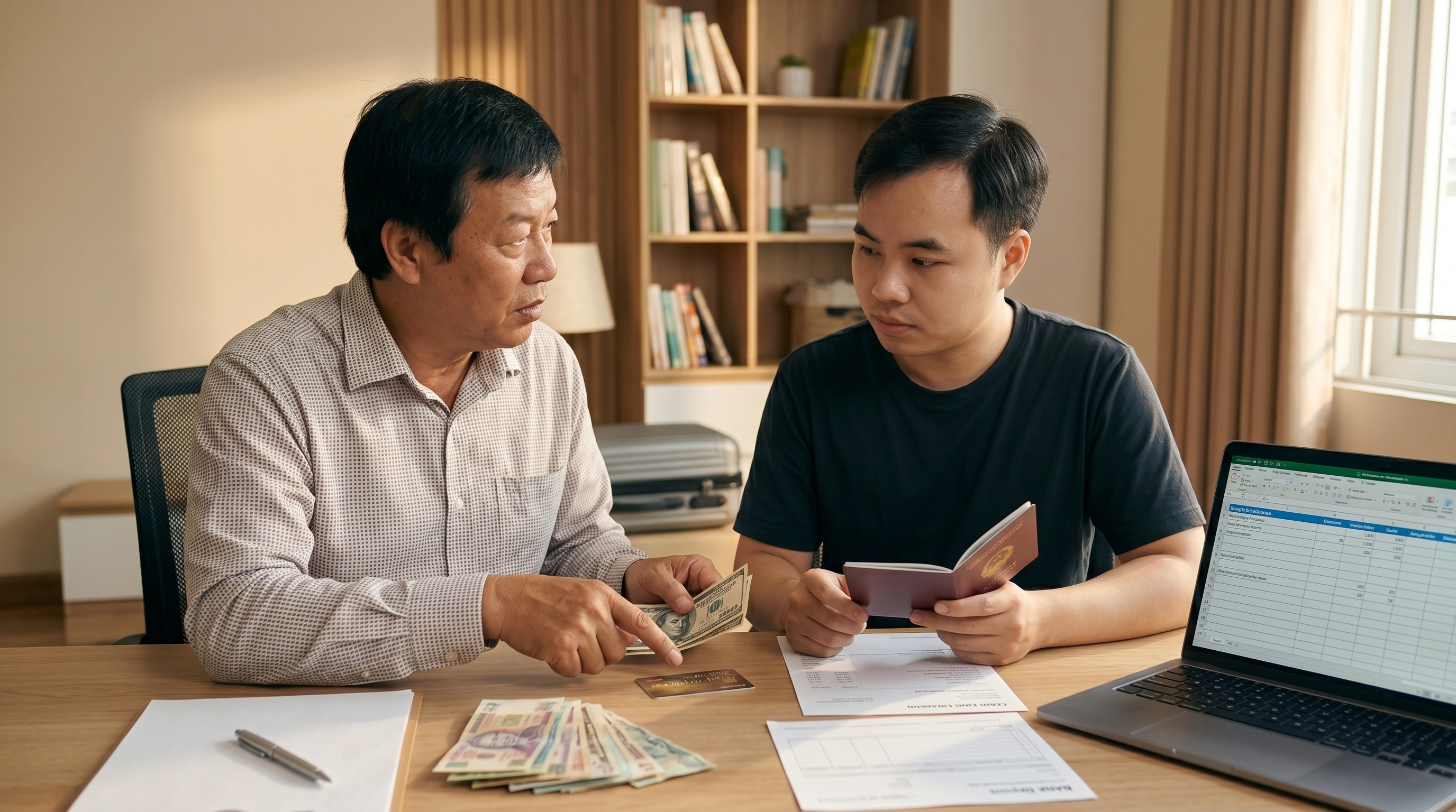 Các khoản tài chính cần chuẩn bị trước khi bay