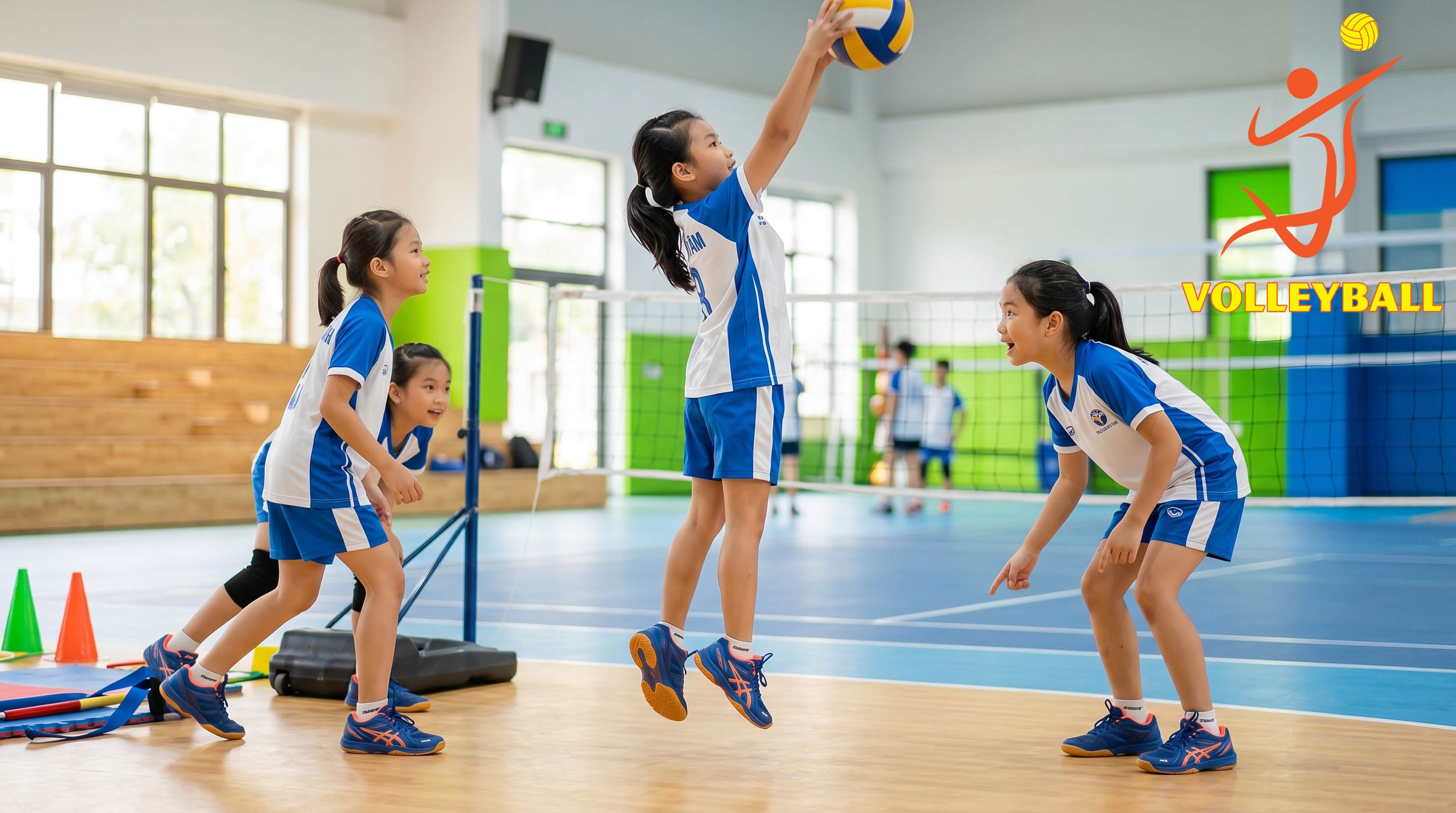 giày chơi bóng chuyền nữ