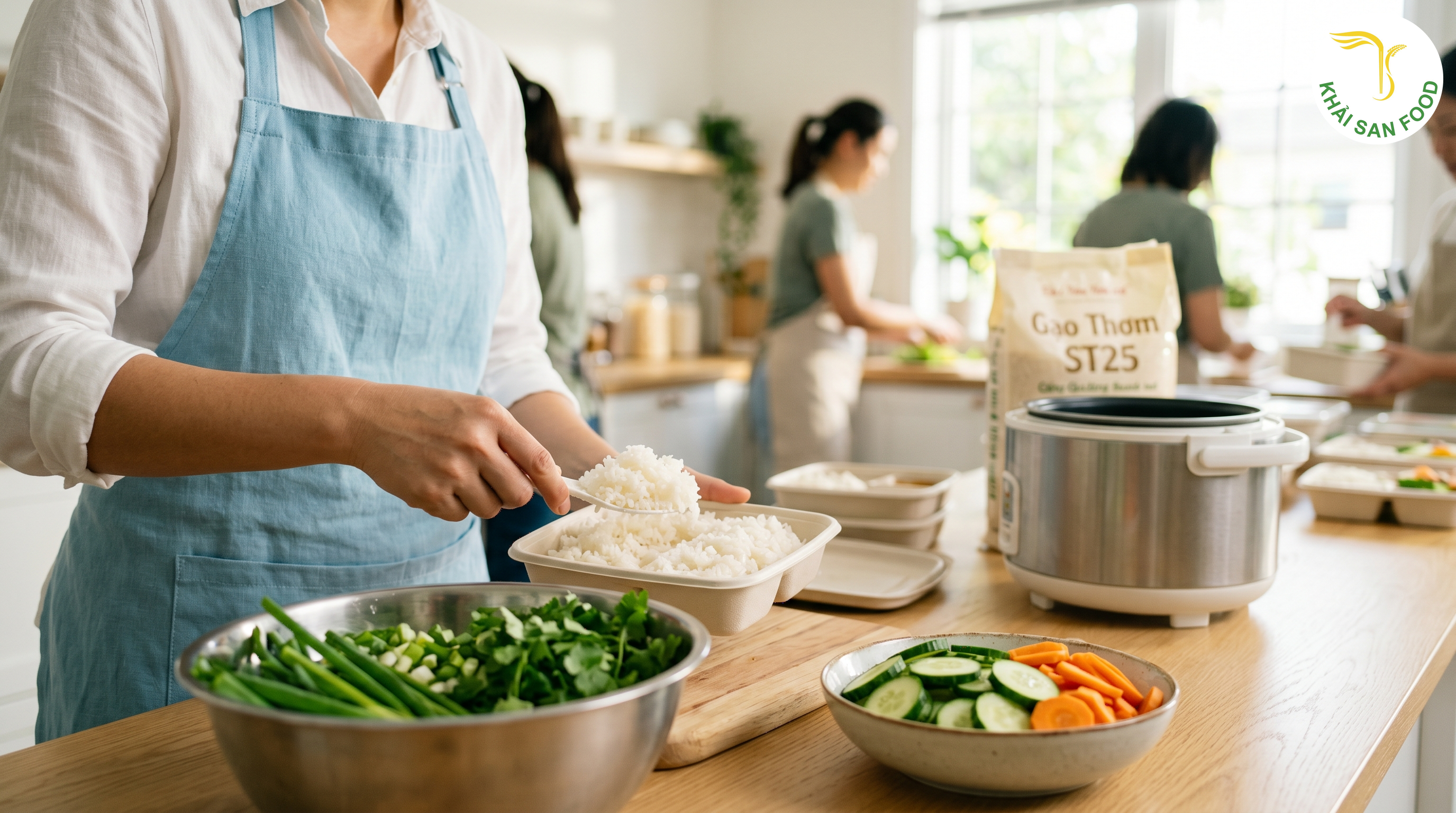 bán gạo từ thiện